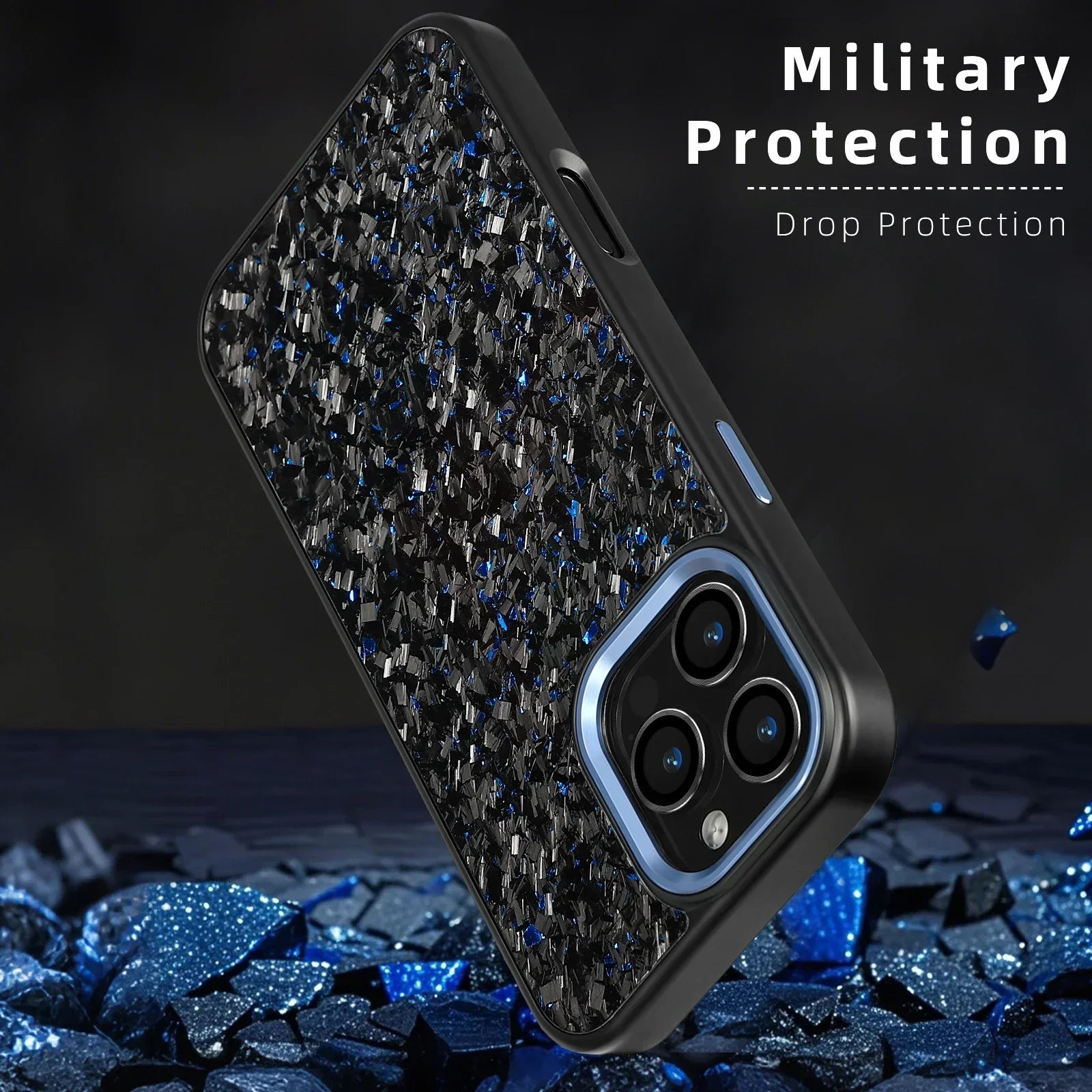 Carbon Fiber Armor Shockproof Cover for iPhone