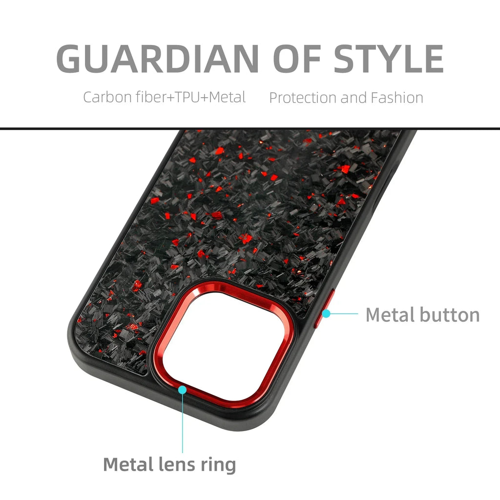 Carbon Fiber Armor Shockproof Cover for iPhone